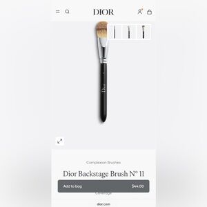 DIOR BACKSTAGE LIGHY COVERAGE FLUID FOUNDATION BRUSH #11 (NEW IN SEALED POUCH)